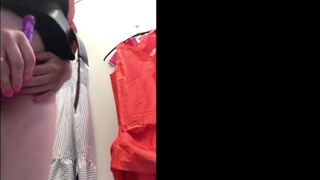 Hawt Slit and Anal Masturbation in the Fitting Room - 13 image