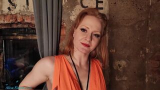 Redhead Angel Smokes Hookah in different Taut Dresses - 3 image