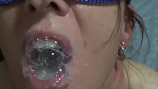 Oral Pleasure Creampie Compilation. Large Homemade Loads for the Queen of Cum - 2 image