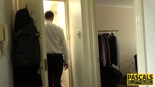 Fastened up sub mouth stuffed