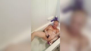 Gemini Baby Plays in Bubble Bathroom - 2 image