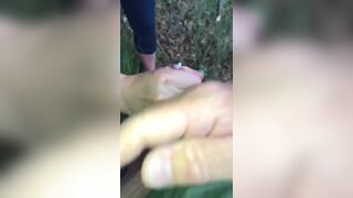 Oral-Stimulation in the WOODS & a Yummy Ejaculation on her NIFTY BOOTY that that guy Eats up as it Drips down to her Gap - 12 image