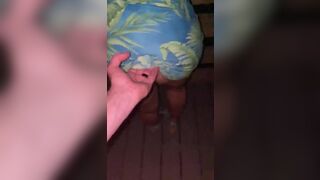 Lewd Hawt Housewife Receives Bent over at the Beach and Stuffed on her Birthday - 3 image