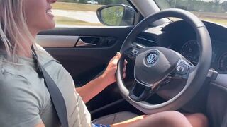 POV mother I'd like to fuck Foot Tease and Cook Jerking during the time that Driving - 8 image
