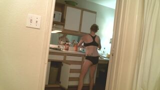 Fine Housewife Cleans Kitchen - 5 image