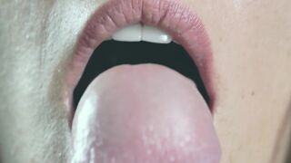 Close up edging oral pleasure - 4 image