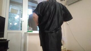 I engulf a dick and jerk off to a window cleaner - 2 image