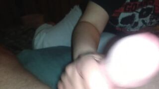 Ribald Talking Tug Job with Lots of Oil