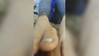 Foot job to coarse hard anal previous to work - 6 image