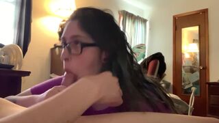 2 HANDS AND LICKING CUM OFF BALLS PREVIOUS TO STEPMOM RECEIVES HOME - 10 image