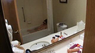 Highandhorny22 hotel bathtub pleasure!! - 5 image