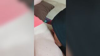Twat licking on the couch - 14 image