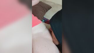 Twat licking on the couch - 15 image