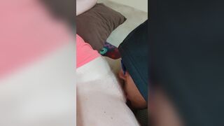 Twat licking on the couch - 2 image