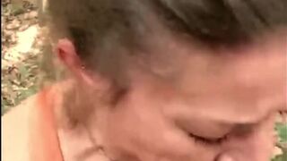 Deepthroat gagging wench wife spit on cum drink - 15 image