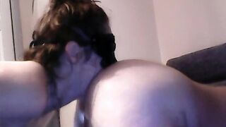 Butt licking with my hubby compilation recorded on web camera - 5 image
