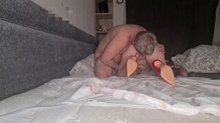 Wife and hubby enjoying hardcore sex and their assholes - 6 image