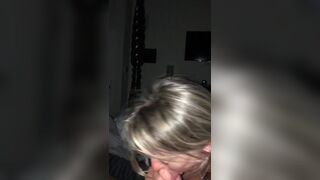 Part 1 of two: Sexy Mother I'd Like To Fuck Sucks Large Cock Forever. Part two: Swallowing Facial. - 13 image