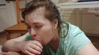 Very homemade oral-stimulation from a mother I'd like to fuck - 3 image