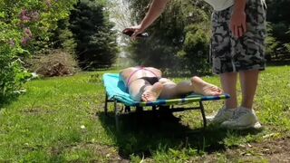 Dream of banging a diminutive mother i'd like to fuck sunbathing camping becomes reality - 2 image