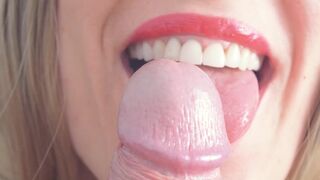 twenty minutes of hottest cock engulfing, tongue edging, cock teasing, hottest oral-stimulation - 4 image