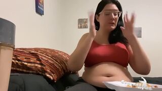 Obese mother I'd like to fuck looks GIANT after gain shake chug - 9 image