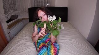 Sexy Wife Discovered a Sex Toy in a Flower Bouquet - 2 image