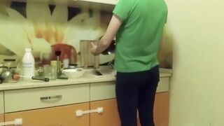 Spouse is sleeping let's do sex in Kitchen Fast - 2 image