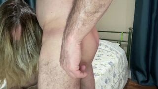 Wife can't live without engulfing cock and getting her wazoo widen - 3 image