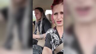 I Made My Redhead Girlfriend Cum In The Car With A Remote Sex-Toy - 4 image