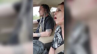 I Made My Redhead Girlfriend Cum In The Car With A Remote Sex-Toy - 6 image