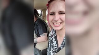 I Made My Redhead Girlfriend Cum In The Car With A Remote Sex-Toy - 9 image