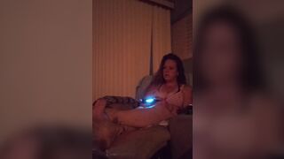 Cute breasty Gamer gal playing Fortnite in suit - 11 image