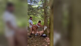 Concupiscent mother i'd like to fuck acquires screwed whilst on a hike in the woods - 8 image