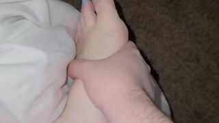 Super Close Up travel of my feet soles toes 2wks after pedi-rt previous to next pedicure - 14 image