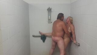 Spouse and wife taking a shower with a quickie. - 13 image