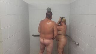 Spouse and wife taking a shower with a quickie. - 4 image