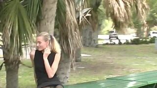 REAL PUBLIC SEX! Banging myself in public boy drives up and watches jerking off then a blond stranger stops and gives a hand job whilst we film it! Most Excellent Wildest day ever! - 6 image