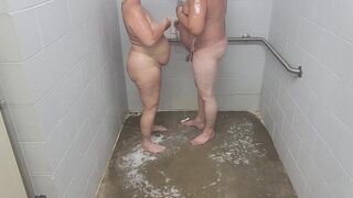 Spouse and golden-haired wife showering - 6 image
