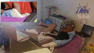 Thot in Texas - Homemade Ebony American Going Mad Home Alone Part two - 2 image