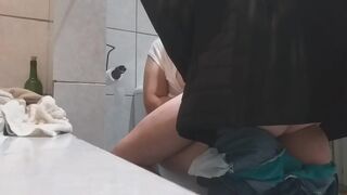 big beautiful woman mother i'd like to fuck engulfing my cock during the time that this babe pee peeing on the crap-house - 15 image