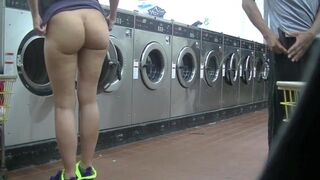 Helena Price - College Campus Laundry Flashing Whilst Washing My Garments! - 1 image