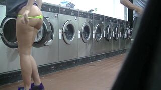 Helena Price - College Campus Laundry Flashing Whilst Washing My Garments! - 15 image