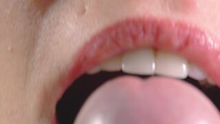 Close up oral sex, playing with my husbands hard cock head - 10 image