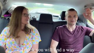 2 students gave a ride to fella traveler mother I'd like to fuck to creampie - 3 image