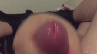 Plump Wife with Bushy Vagina gives wonderful lengthy POV cook jerking with slow motion worthy spunk flow ending - 13 image