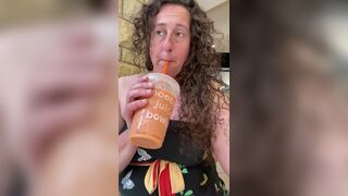 Lovense Lush Control During The Time That I Gulp a Smoothie in the Mall and Cumming Hard in PUBLIC! Nearly caught! - 5 image