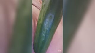 Banging Myself With A Cucumber (Sexy POV Closeup) - 2 image