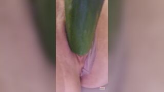 Banging Myself With A Cucumber (Sexy POV Closeup) - 4 image