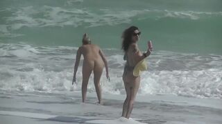 Exhibitionist Wife 484 Part 5 - My Allies Ginary and Nikki Brooks Exposed Beach Voyeur Tease! - 14 image